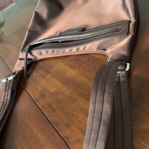 Longchamp Neo Cross Body shoulder bag in rich chocolate brown